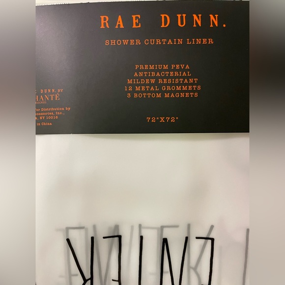Enter If You Dare Halloween Rae Dunn Shower Curtian NWT - Picture 3 of 3